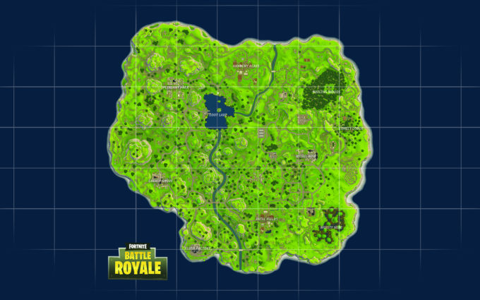 Fortnite Battle Royale Full Map Desktop Background