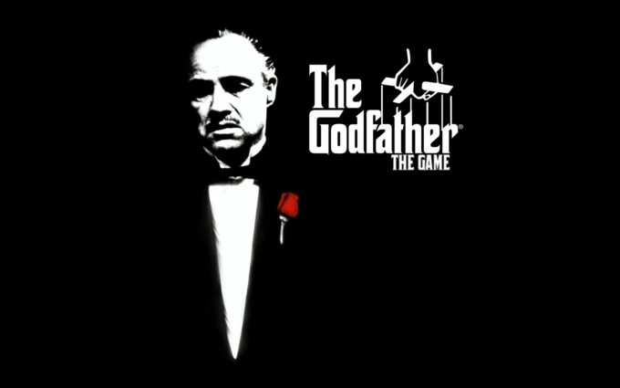 Godfather Marlon Brando Don Vito Corleone Black Rose Desktop Background