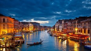 Italy Venice Gondolas River Desktop Background