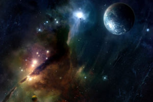 Nebula Planet Sci Fi Space Stars Desktop Background