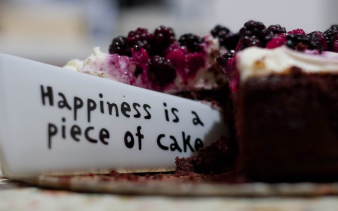 Happiness Is a Piece of Cake Close Up Photography Desktop Wallpapers