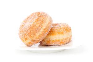 Two Creme Filled Donuts Desktop Wallpapers