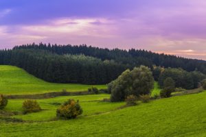 Landscape Bavaria Sunset Panorama Desktop Wallpapers