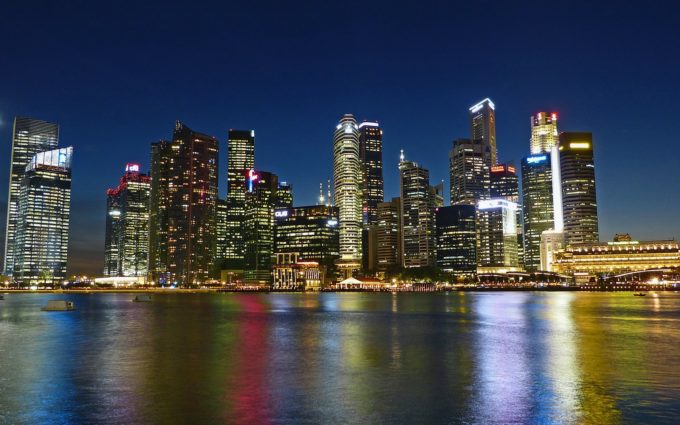 Singapore River Skyline Building Water Desktop Wallpapers