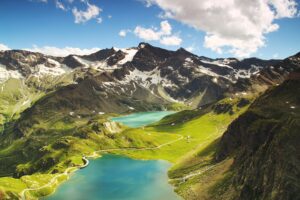 Aerial Alpine Ceresole Reale Desktop Wallpapers