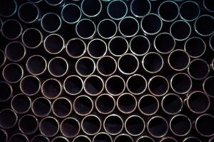 Close Up Photo Of Gray Metal Pipes Desktop Wallpapers