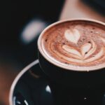 Brown Cup Filled With Cappuccino Desktop Wallpapers